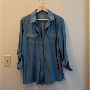 Eddie Bauer Travex shirt in heathered green